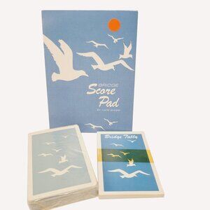 Vtg Bride Valley Cape Shore Score Pad Deck of Playing Cards Mini Progressive